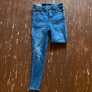 Gap universal jegging high rise in size 28/ 8R in blue
